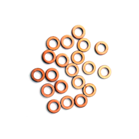 Copper washers M5 100 pcs (5 x 9 x 1.00 mm) PRO-SERIES